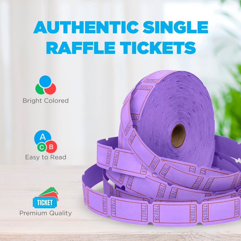 HENRY DOTS Raffle Tickets - Blank Single Roll - Roll