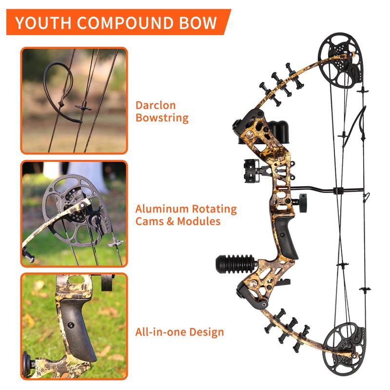 AKCHOER Compound Bow and Arrow Kit Youth Bow and Arrow