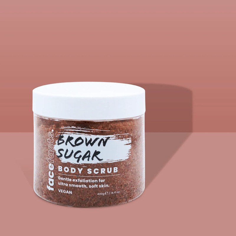 Face Facts Body Scrubs | Brown Sugar | Exfoliates +