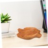 Gatuida Hand Carved Wooden Decorative Bowl for Keys Artistic Entryway