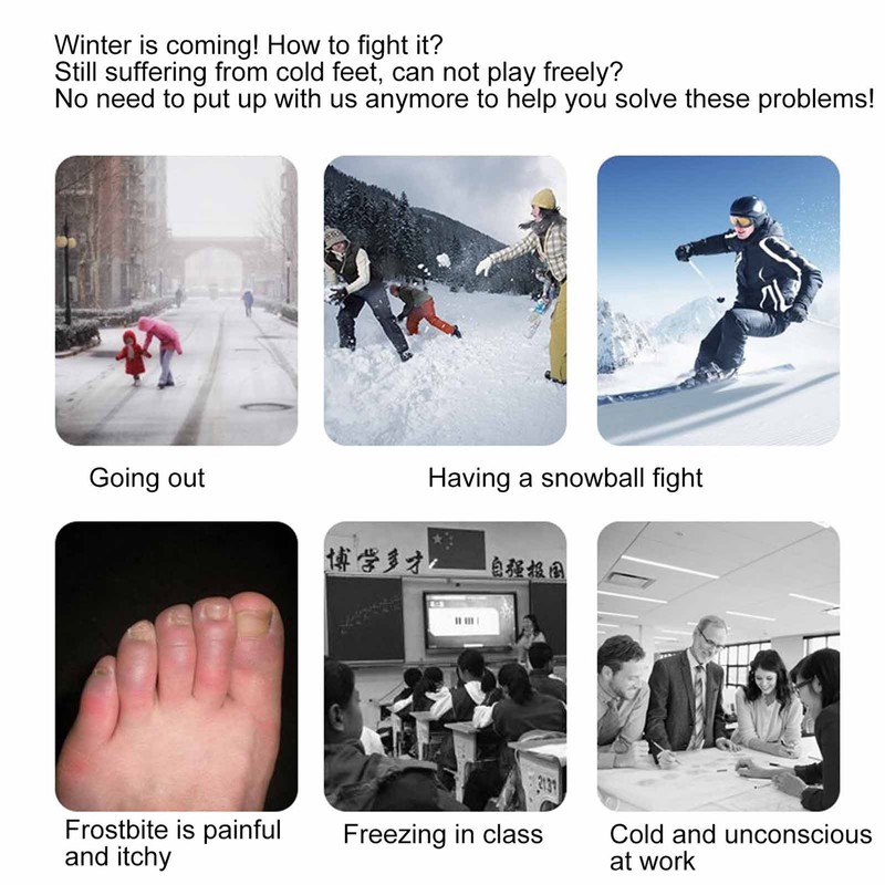 Heated Insoles DIY Cuttable Smart Remote Control USB Rechargeable Electric