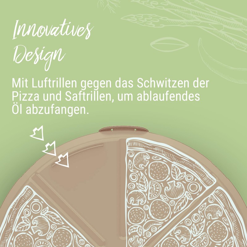 elastoreuse Pizza Box 'ToGo' - BPA-Free Storage Box by Pizza