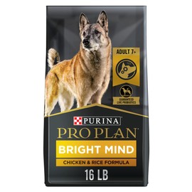 Purina Pro Plan Senior Dog Food With Probiotics for Dogs, Bright Mind 7+ Chicken & Rice Formula - 16 lb. Bag