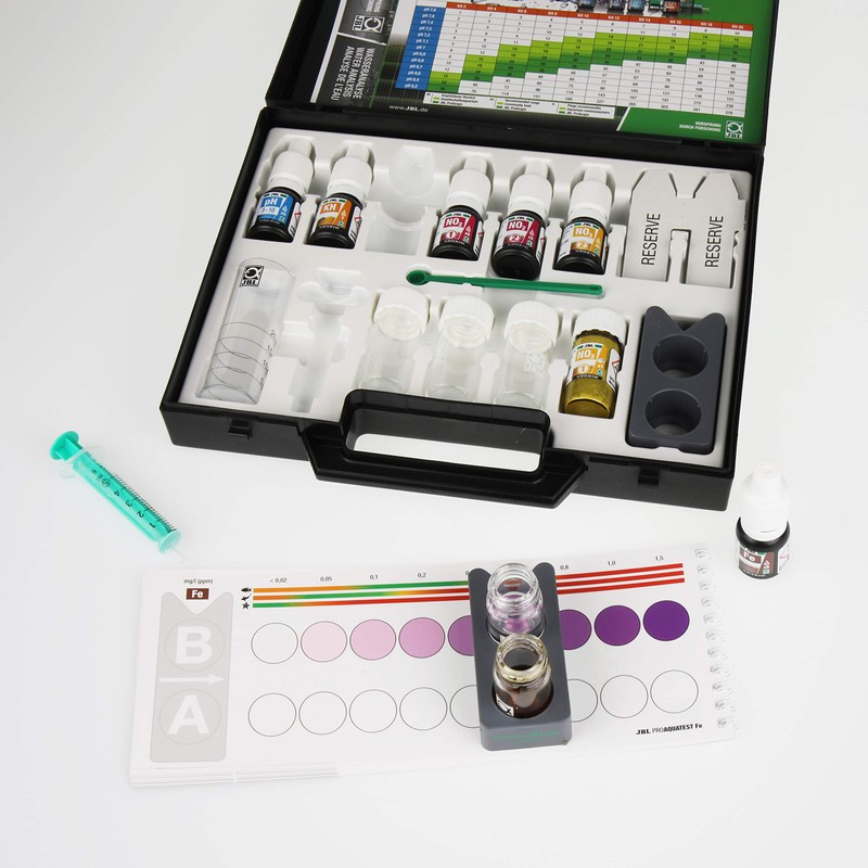 JBL ProAquaTest Combi Set Plus Fe Water Test Case With