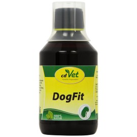 cdVet Naturprodukte DogFit 250 ml - Hund - flüssiges Ergänzungsfuttermittel - Versorgung der Entgiftungsorgane + Verdauungsorgane - Versorgung mit Vitaminen + Kräutern - optimale Kondition -