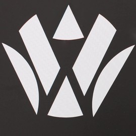 G6 Car Emblem Corners Inlays Film Sticker Perfect Fit by Finest Folia