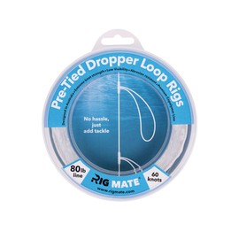80 lb Pre-Tied Dropper Loop Rigs. Fishing Line Spool. Loops 18 Inches Apart with 5.5 Inch Loop Size. Perfect for Saltwater & Freshwater Fishing. Perfect for Snapper & Other Bottom Feeding Fish.