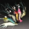 AIMALL 6PCS Soft Plastic Fishing Lures Tackle Prawn Shrimp, Glow
