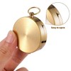 Harnovlis Luminous Navigation Compass Metal Pocket Compass with Whistle for