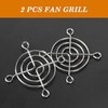 sourcing map Cooling Fan Grill Protective PC Fan Guard Metal