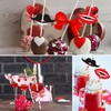 150 Pcs Valentine's Day Lollipop Paper Cards Candy Holder Cards