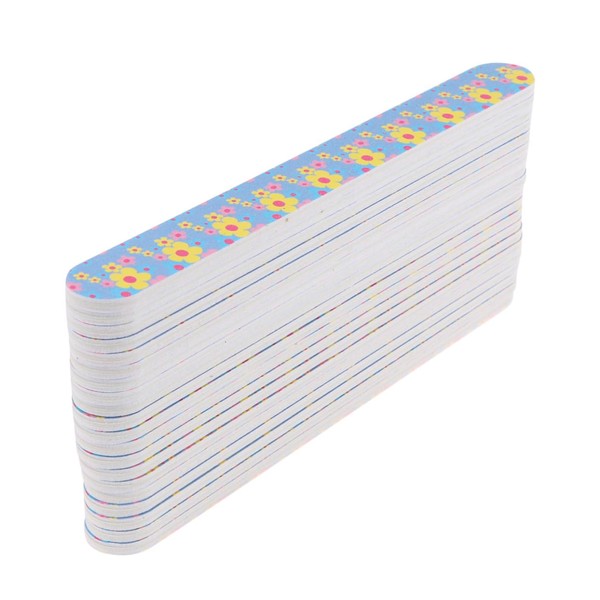 Baluue 20pcs Colorful Nail Grinding Bar Double-sided Manicure Tool Random