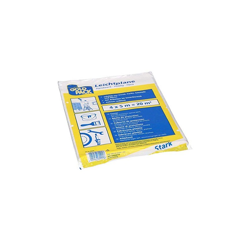 Tarpaulin Light Tarpaulin HDPE 4 x 5 m Transparent