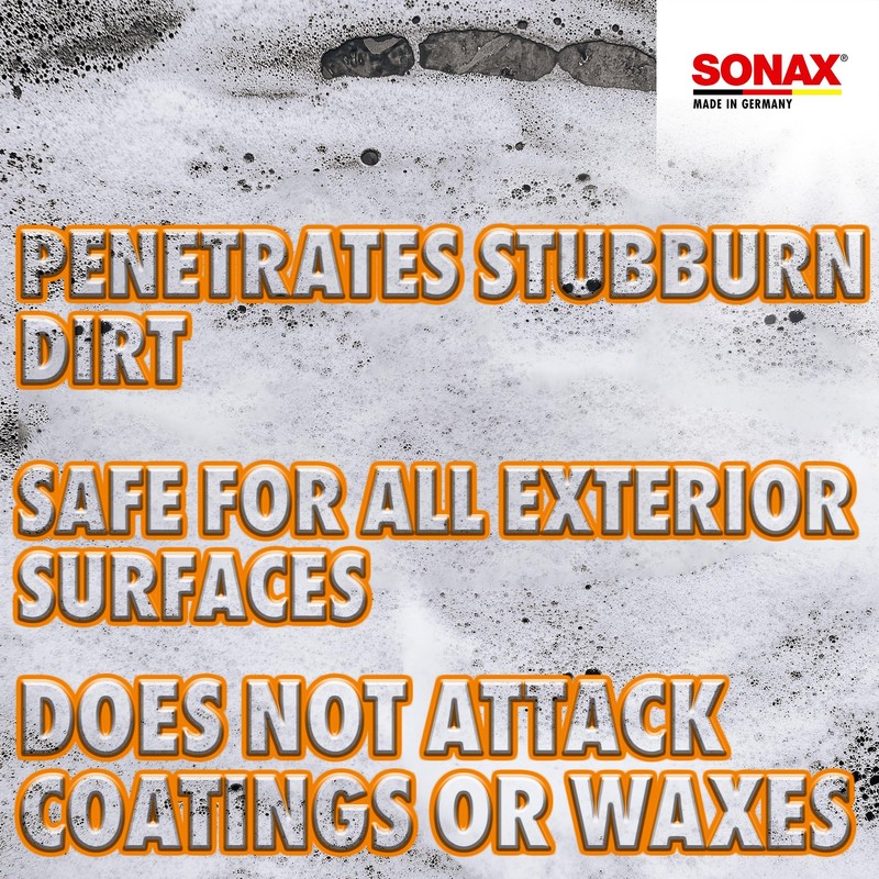 SONAX Car Wash Shampoo Concentrate 314300 | High-Foaming pH-Neutral Formula