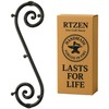 RTZEN Farmhouse Small Key Holder for Wall - Handcrafted Swirl
