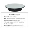 Electric Rotating Turntable for Photography, Adjustable Motorized Rotating Stand Display