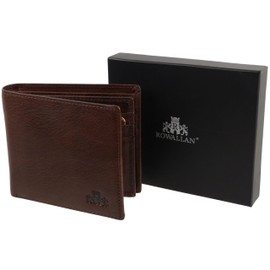Mens Vintage Buffalo Leather Wallet by Rowallan; Verona Collection Credit Cards VegTan