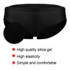 Silicone Elastic Female Swimming Trunks Waterproof Antibacterial Swimming TrunksBlack