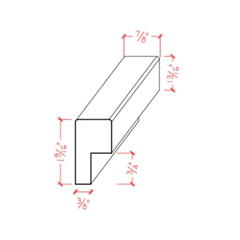 EWCB15 Casing Back Band 1-1/2" Tall x 7/8" Trim Moulding.