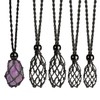 weryerker 4 PCS Crystal Cage Necklace Cord Empty Holder Replacement