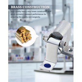 Phivan Foot Operated Faucet Valve - Hands-Free Sink Pedal Brass Single Pedal Valve Control Non-Contact Faucet Sink Foot Pedal for Commercial Kitchens, Hospitals, Schools, Laboratories