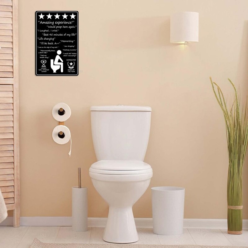 CUUCTGDA Funny Poop Here Sign - Good Humor for Pub,