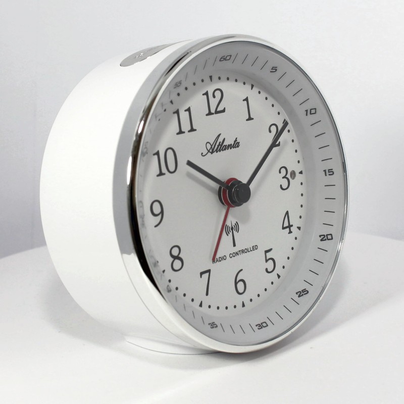 Radio Alarm Clock without Ticking with Light Snooze Crescendo Alarm