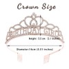Kilshye Birthday Crowns and Tiaras Rhinestone Tiara Set Crystal Birthday