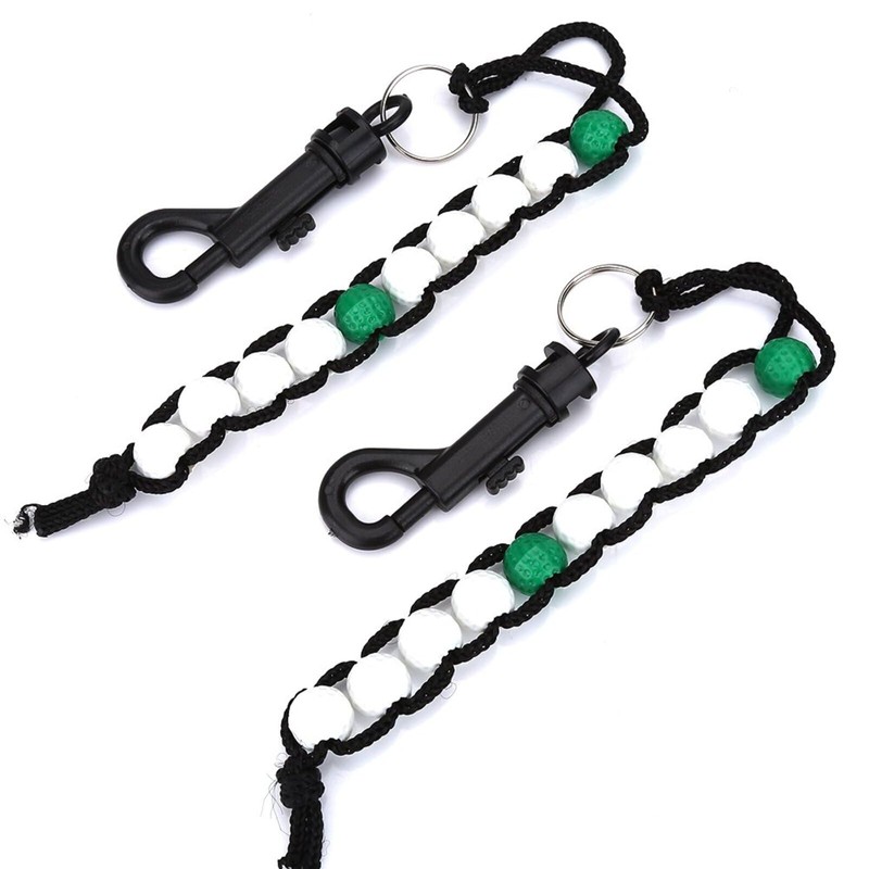 Golf Bead Counter, 2 Pcs Portable Golf Score Counters, Bead