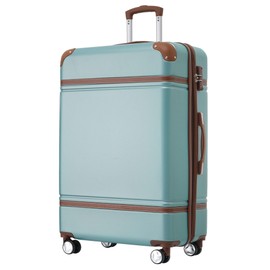 28in Carry on Luggage with Spinner Wheels Lightweight Hardshell Expandable Luggage with Tsa Lock Travel Rolling Luggage Suitcase for Men Women Blue green