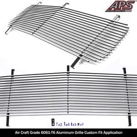 APS G85012A Polished Aluminum Billet Grille Replacement for select GMC C1500 Models