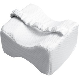 ROTRES Kniekissen für Seitenschläfer, Orthopädisches Kissen für Beine, Beinkissen mit Memory-Schaum mit Fester Riemen, Beinkissen zur Linderung von Ischias, Komfortabler, Atmungsaktiv