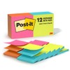 Pop-Up Refills, 3 x 3, 4 Alternating Neon Colors, 12