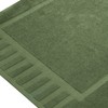White Classic Luxury Bath Mat Floor Towel Set - Absorbent