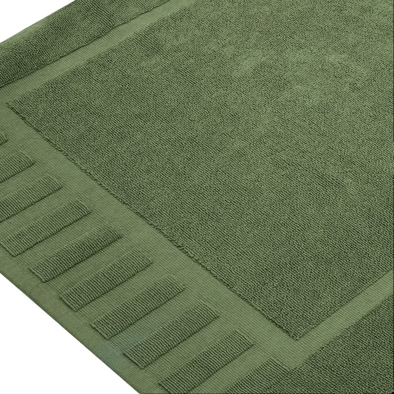 White Classic Luxury Bath Mat Floor Towel Set - Absorbent