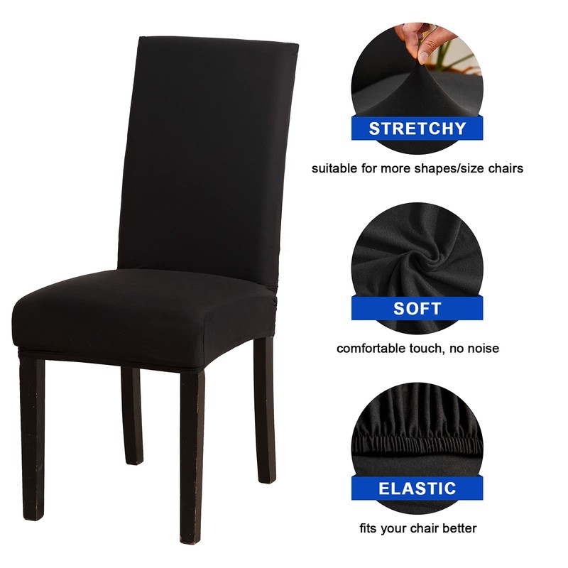 Stretch Dining Chair Covers Soft Removable Kitchen Seat Covers Parsons