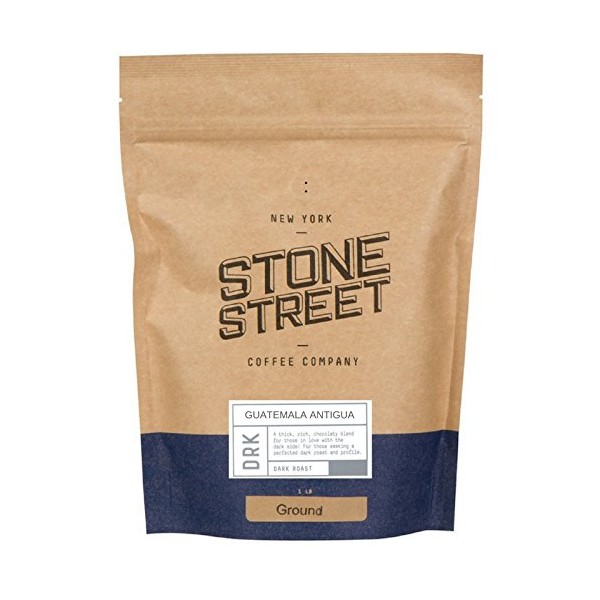 DARK GUATEMALA ANTIGUA Ground Gourmet Coffee | 1 LB Bag | Volcanic/High Altitude Soil - Single Origin Grown | Smooth, Medium-Body, Smoky Aroma