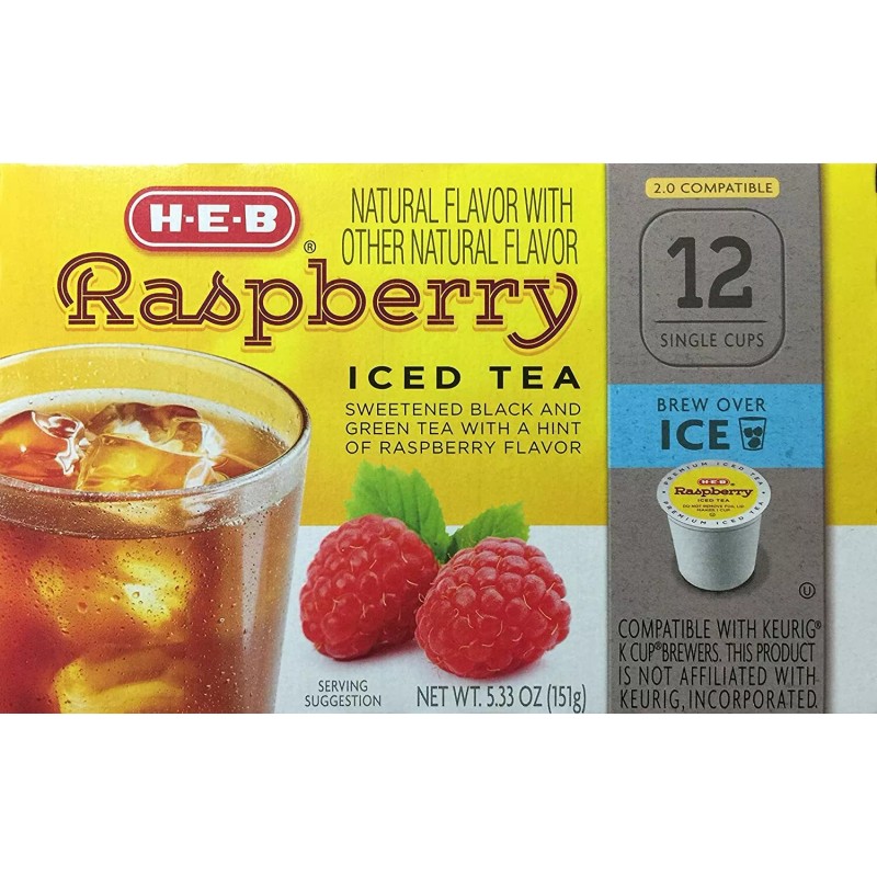 H-E-B HEB Iced Tea Variety 2 Pack of Raspberry &