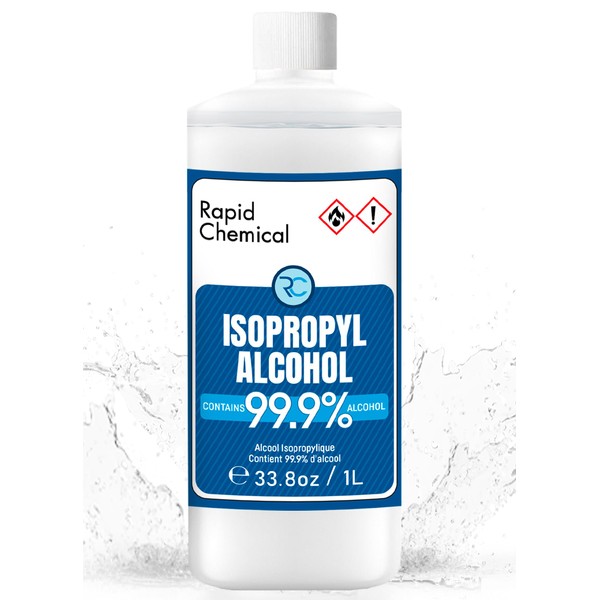 99% Isopropyl Alcohol 99 Percent Concentrated Rubbing Alcohol (1 Liter / 33.8 Oz)