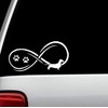 Infinity Dachshund Dog Decal Sticker for Car Window D1089