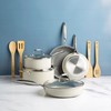 Goodful Ceramic Nonstick Pots and Pans Set, Titanium-Reinforced Premium Nonstick