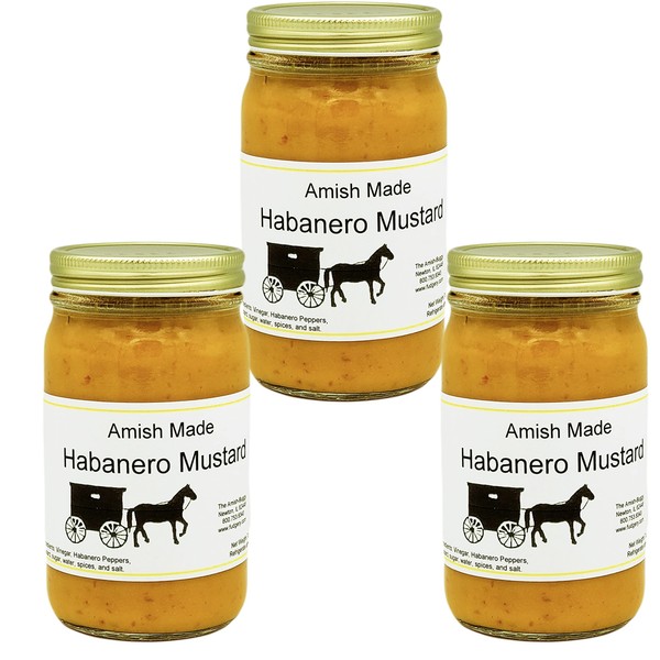 Amish Mustards - Habanero - 7 Oz Jar - Pkg