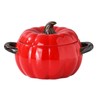 Ceramic Pumpkin Dutch Oven,Ceramic Dutch Oven With Lid,1.7QT Pumpkin Pot,Pumpkin