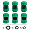 TOPWAYS 6 pack Hose Repair Connector, Quick Fix Extend Connector