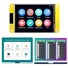 ESP32 Development Board ESP32-2432S028R Touchscreen Dual Core WiFi Bluetooth 2.8 Inch 240X320 Smart Display TFT Module Resistive Touch Screen for Arduino IoT