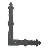 Decorative Black Powder Coated Angle Corner Bracket Door Window Flat