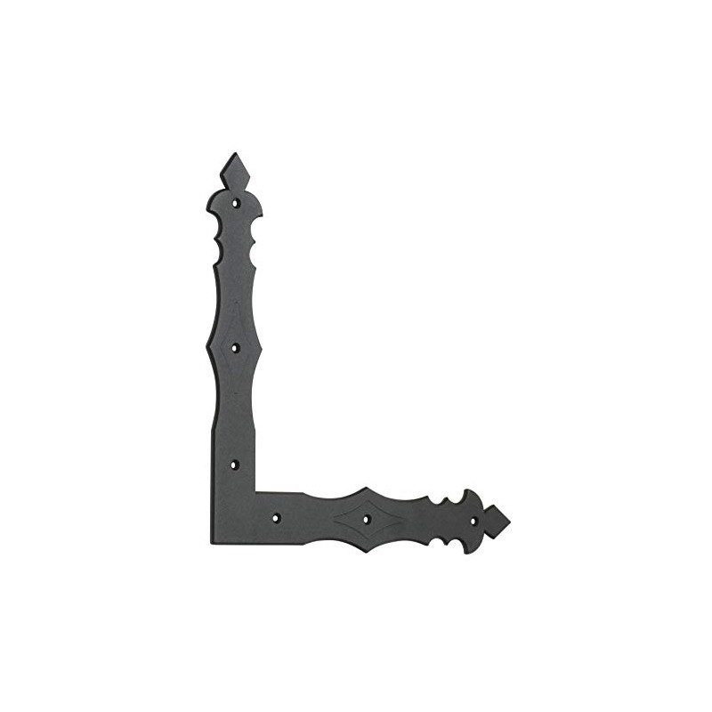 Decorative Black Powder Coated Angle Corner Bracket Door Window Flat