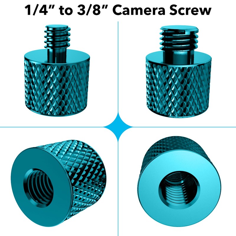 Homeet Pack of 22 Camera Screw Tripod 1/4 to 3/8