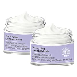 WEUD 2PCS Cremas para Cuello Reafirmante, con Hidrolizado de Acido Hialurónico, Sin Gluten, Vegano, Fórmula Suave , 100% Natural, Crema para Cuello y 