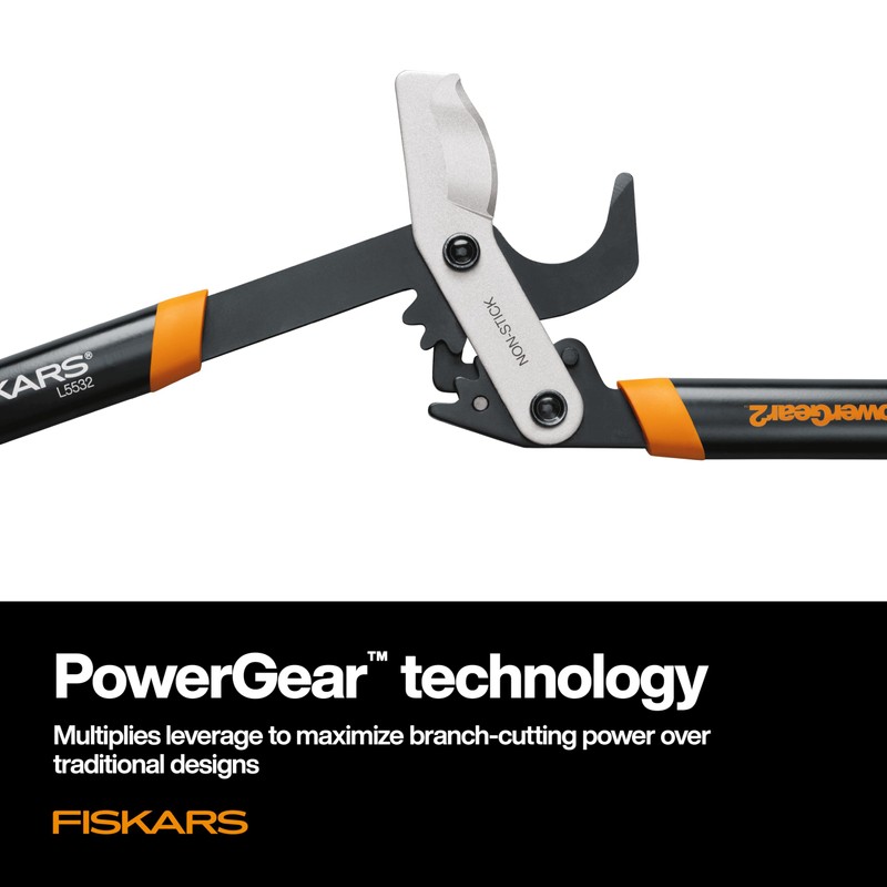 Fiskars 32-Inch Loppers for Tree Trimming, Heavy Duty, Low-Friction Sharp